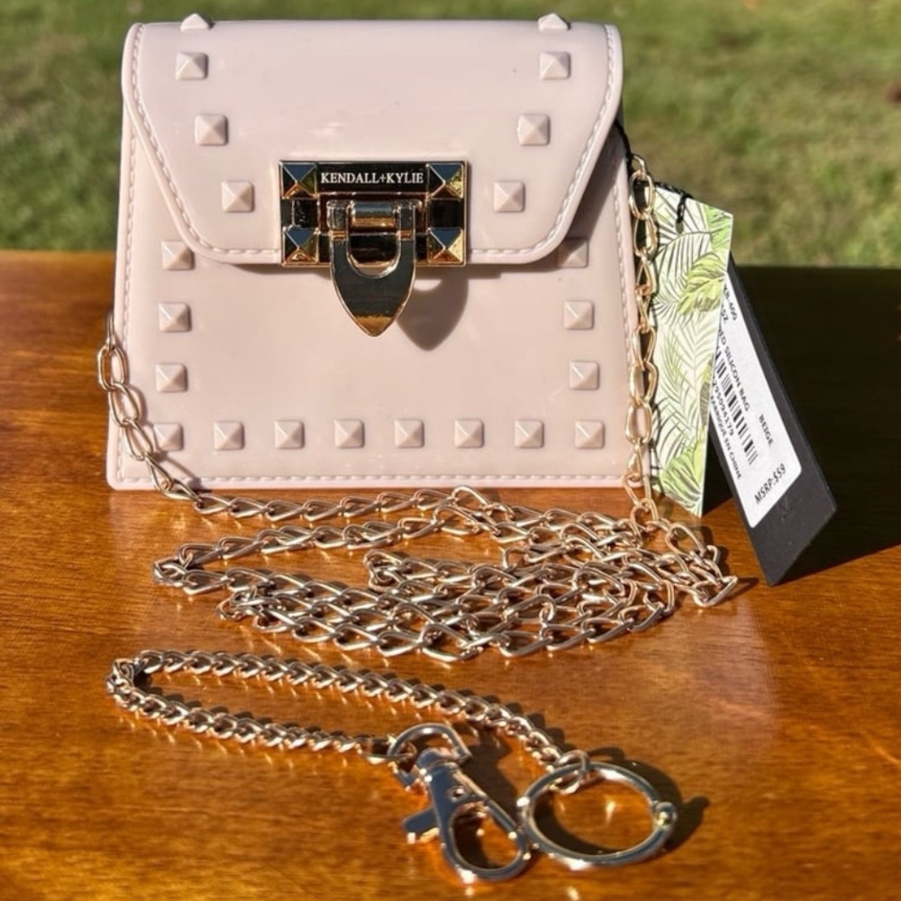 NWT $59 Kendall & Kylie beige studded mini bag